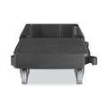 Rubbermaid Slim Jim Resin Trainable Dolly, 120 lb Capacity, 23.86 x 14.71 x 8.36, Black