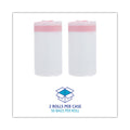 Boardwalk Drawstring Kitchen Bags, 13 gal, 0.8 mil, White, 50 Bags/Roll, 2 Rolls/Carton
