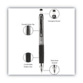 uniball 207 Mechanical Pencil, 0.7 mm, HB (#2), Black Lead, Black Barrel, Dozen