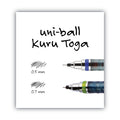 uniball KuruToga Mechanical Pencil, 0.7 mm, HB (#2), Black Lead, Black/Green Barrel