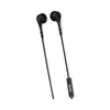 Maxell EB125 Earbud with MIC, 6 ft Cord, Black