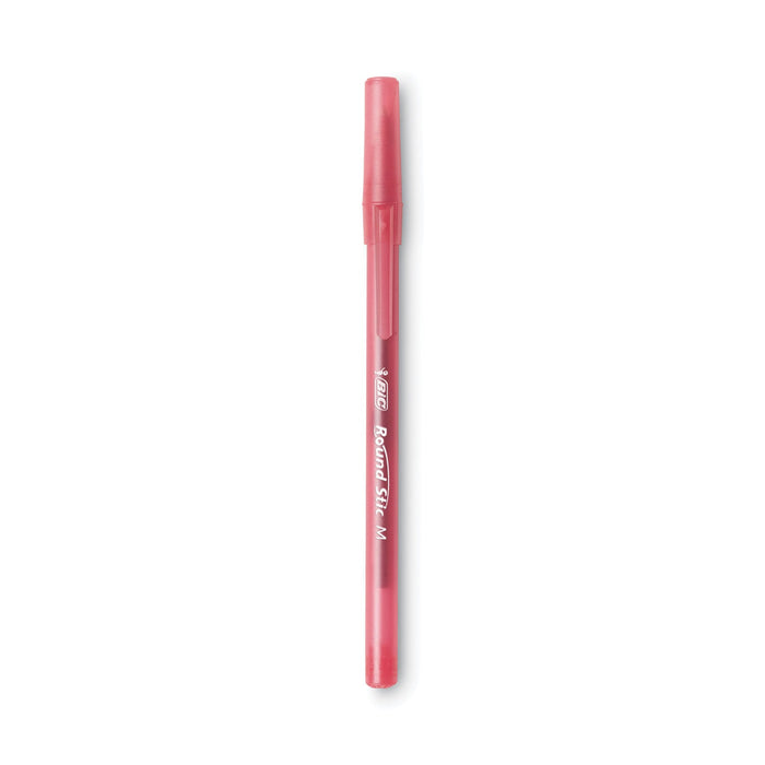 BIC Round Stic Xtra Life Ballpoint Pen Xtra-Value Pack, Stick, Medium 1.2 mm, Assorted Ink Colors, Gray Barrel, 240/Carton
