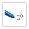 BIC 4-Color Multi-Function Ballpoint Pen, Retractable, Medium 1 mm, Black/Blue/Green/Red Ink, Blue Barrel