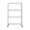 MasterVision Protector Series Mobile Glass Panel Divider, 49 x 22 x 69, Clear/Aluminum