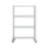 MasterVision Protector Series Mobile Glass Panel Divider, 49 x 22 x 81, Clear/Aluminum