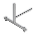 MasterVision Protector Series Mobile Glass Panel Divider, 49 x 22 x 81, Clear/Aluminum