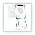 MasterVision Magnetic Gold Ultra Dry Erase Tripod Easel with Extension Arms, 32" to 72", Black/Silver
