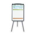 MasterVision Magnetic Gold Ultra Dry Erase Tripod Easel with Extension Arms, 32" to 72", Black/Silver