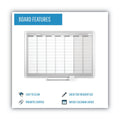 MasterVision Weekly Planner, 36x24, Aluminum Frame