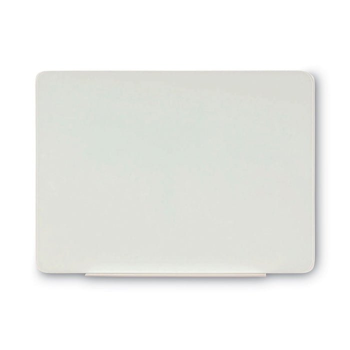 MasterVision Magnetic Glass Dry Erase Board, 48 x 36, Opaque White
