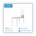 MasterVision Protector Series Frameless Glass Desktop Divider, 23.6 x 0.16 x 35.4, Clear/Aluminum
