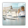 MasterVision Protector Series Frameless Glass Desktop Divider, 47.2 x 0.16 x 35.4, Clear/Aluminum