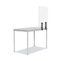MasterVision Protector Series Frameless Glass Desktop Divider, 55.1 x 0.16 x 35.4, Clear/Aluminum