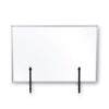 MasterVision Protector Series Glass Aluminum Desktop Divider, 35.4 x 0.16 x 23.6, Clear