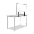 MasterVision Protector Series Glass Aluminum Desktop Divider, 35.4 x 0.16 x 23.6, Clear