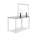 MasterVision Protector Series Glass Aluminum Desktop Divider, 47.2 x 0.16 x 35.4, Clear