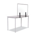 MasterVision Protector Series Glass Aluminum Desktop Divider, 40.9 x 0.16 x 27.6, Clear