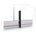 MasterVision Protector Series Glass Aluminum Desktop Divider, 40.9 x 0.16 x 27.6, Clear