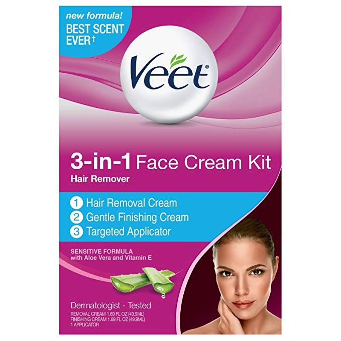 Veet 3-in-1 Face Cream Kit Hair Remover by Pasteur Pharmacy