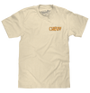Chevy Chevelle Chevrolet Left Chest Front and Back Print Classic Car T-Shirt - Cream
