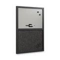 MasterVision Combo Bulletin Board, Bulletin/Dry Erase, 24X18, Black Frame