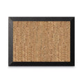 MasterVision Natural Cork Bulletin Board, 24x18, Cork/Black