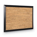 MasterVision Natural Cork Bulletin Board, 24x18, Cork/Black