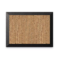 MasterVision Natural Cork Bulletin Board, 36x24, Cork/Black