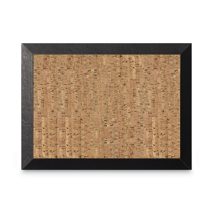 MasterVision Natural Cork Bulletin Board, 36x24, Cork/Black