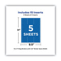 Avery Binder Spine Inserts, 3" Spine Width, 3 Inserts/Sheet, 5 Sheets/Pack