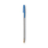 BIC Cristal Xtra Smooth Ballpoint Pen Value Pack, Stick, Medium 1 mm, Blue Ink, Clear Barrel, 24/Pack
