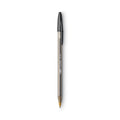 BIC Cristal Xtra Bold Ballpoint Pen, Stick, Bold 1.6 mm, Black Ink, Clear Barrel, Dozen