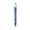 BIC Gel-ocity Quick Dry Gel Pen, Retractable, Fine 0.5 mm, Blue Ink, Blue Barrel, Dozen