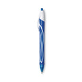 BIC Gel-ocity Quick Dry Gel Pen, Retractable, Fine 0.5 mm, Blue Ink, Blue Barrel, Dozen