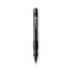 BIC Gel-ocity Gel Pen, Retractable, Medium 0.7 mm, Black Ink, Translucent Black Barrel, Dozen