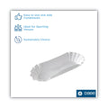 Dixie Medium Weight Fluted Hot Dog Trays, 8", White, Paper, 250/Pack, 12 Packs/Carton