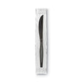 Dixie Grab’N Go Wrapped Cutlery, Knives, Black, 90/Box
