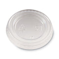 Dixie Plastic Portion Cup Lid, Fits 1 oz Portion Cups, Clear, 4,800/Carton