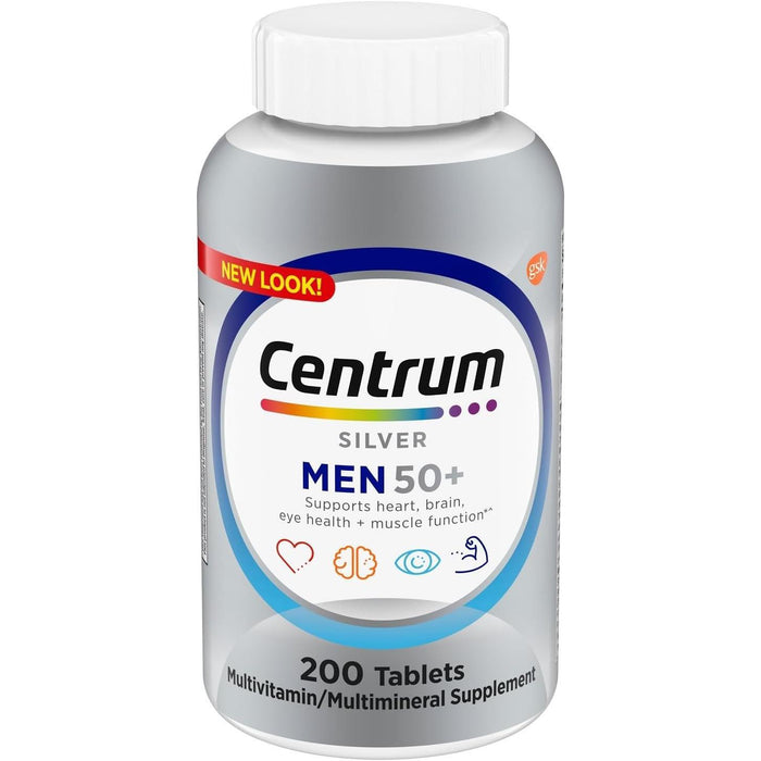 Centrum Silver Men 50+ Multivitamin Dietary Supplement Tablets - 200ct by Pasteur Pharmacy