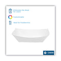 Dixie Kant Leek Polycoated Paper Food Tray, 3 lb Capacity, 5.88 x 8.4 x 2, White, 250/Pack, 2/Pack/Carton