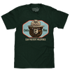 Smokey Bear Only You Can Prevent Wildfires T-Shirt - Forest Green