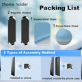 2-Pack: Super Magnetic Car Phone Holder – Black, Compact & Secure Grip by DailySale