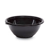 WNA Caterline Pack n' Serve Plastic Bowl, 160 oz, 12" Diameter x 5"h, Black, 25/Carton
