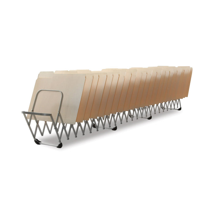 LEE Flexifile Expandable Collator to Organizer, 24 Sections, Letter to Legal Size Files, 6.5" x 10.25" x 10.5", Silver