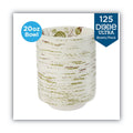 Dixie Pathways Heavyweight Paper Bowls, 20 oz, White/Green/Burgundy, 125/Pack