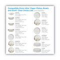 Dixie Pathways Soak Proof Shield Heavyweight Paper Plates, WiseSize, 10.13" dia, Green/Burgundy, 500/Carton