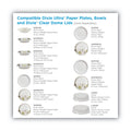 Dixie Pathways Soak Proof Shield Heavyweight Paper Plates, 5.88" dia, Green/Burgundy, 250 Pack, 4 Packs/Carton