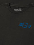 Faded Chevrolet 72 Camaro Front and Back Print T-Shirt - Vintage Black by Tee Luv
