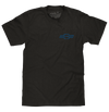 Faded Chevrolet 72 Camaro Front and Back Print T-Shirt - Vintage Black