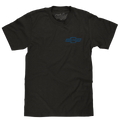 Faded Chevrolet 72 Camaro Front and Back Print T-Shirt - Vintage Black by Tee Luv